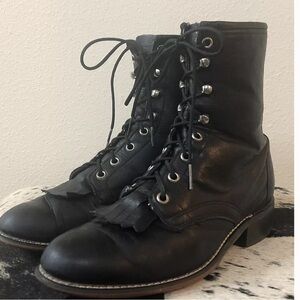 Justin Leather Cowgirl Boots Selected by Picky Jane